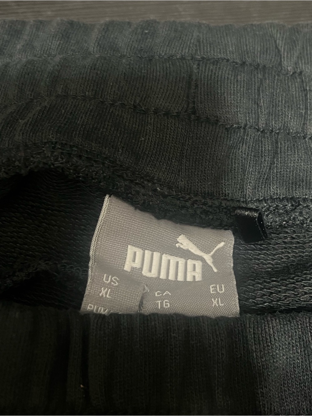 Men’s Black Puma sweatpants with white logo, size XL #athletic #loungewear - Picture 4 of 7